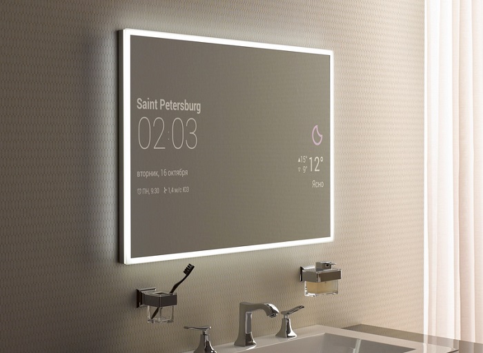 умное зеркало в ванной